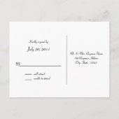 フレンドシップツリー結婚の応答カード インビテーションポストカード (裏面)