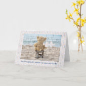 フレンドシップテディベアパズルカード カード (黄色い花)