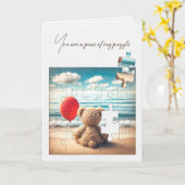 フレンドシップテディベアージグソーパズル カード (黄色い花)