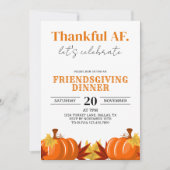 フレンドシップディナーパーティー感謝AF秋秋 招待状 (正面)