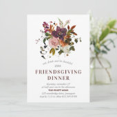 フレンドシップディナーブルゴーニュレッド秋フローラ 招待状 (スタンド正面)