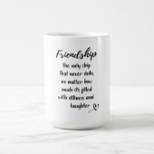 フレンドシップデイギフト引用文マグ コーヒーマグカップ (中央)
