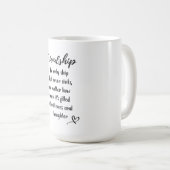 フレンドシップデイギフト引用文マグ コーヒーマグカップ (正面右)