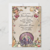 フレンドシップフィーストグリッター秋ハーベスト 招待状 (正面)