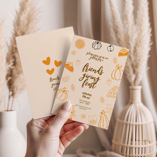 フレンドシップフィースト秋の秋ディナー 招待状
