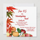 フレンドシップフィースト秋パンプキンオータムベリー 招待状 (正面)