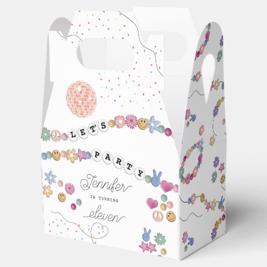 フレンドシップブレスレットガールジュエリーバースデーパーティー フェイバーボックス (オープン)