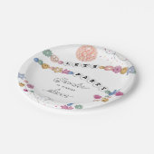 フレンドシップブレスレットガールジュエリーバースデーパーティー ペーパープレート (アングル)