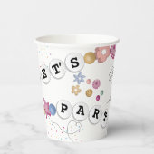 フレンドシップブレスレットガールジュエリーバースデーパーティー 紙コップ (左)