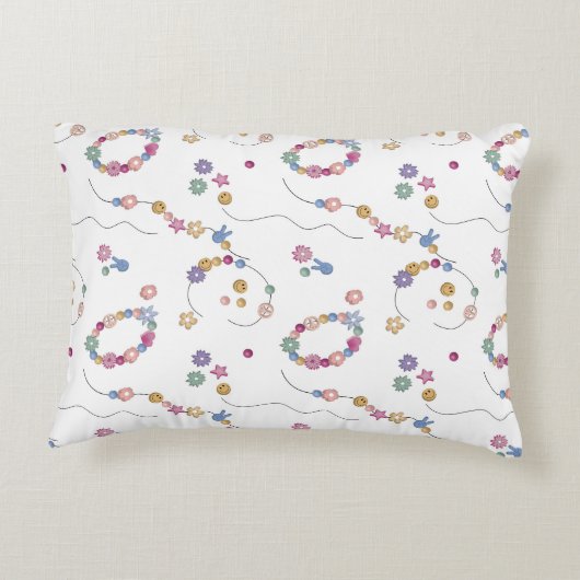 フレンドシップブレスレットガールジュエリーパターン アクセントクッション (裏面)