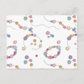 フレンドシップブレスレットガールジュエリーパターン ポストカード (正面)