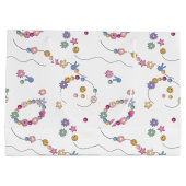 フレンドシップブレスレットガールジュエリーパターン ラージペーパーバッグ (裏面)