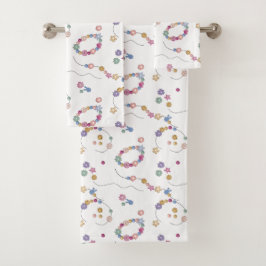 フレンドシップブレスレットガールジュエリー バスタオルセット