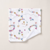 フレンドシップブレスレットガールジュエリー バスタオルセット (ウォッシュタオル)