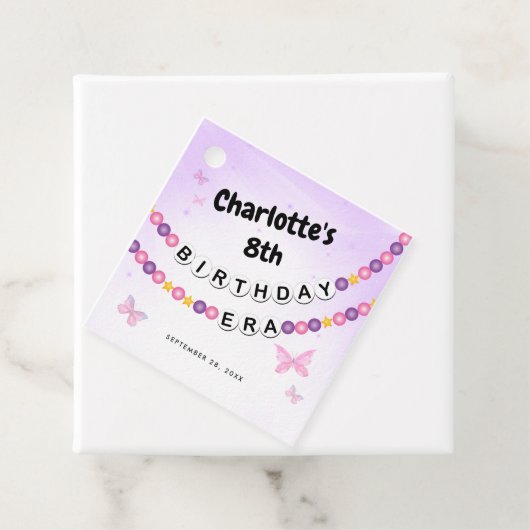 フレンドシップブレスレットガールズ誕生日エラパーティー フェイバータグ (インサイチュ)