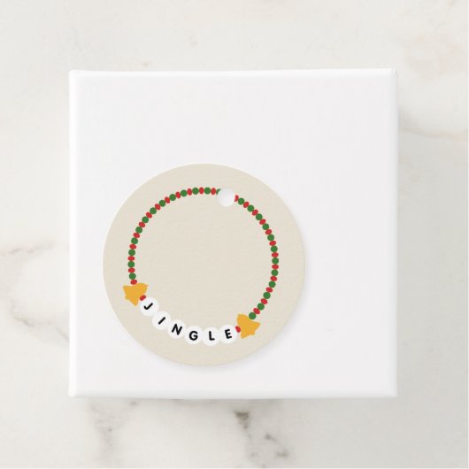 フレンドシップブレスレットジンルベルクリスマス フェイバータグ (インサイチュ)