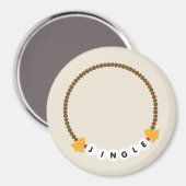 フレンドシップブレスレットジンルベルクリスマス マグネット (正面/裏面)