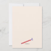 フレンドシップブレスレットバースデーパーティ招待状 招待状 (裏面)