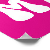 フレンドシップポスター、可愛いピンク最高のクの友友引用文アート ポスター (角)