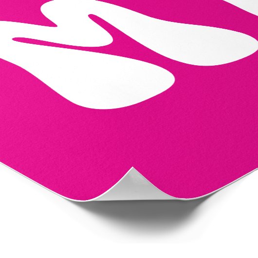 フレンドシップポスター、可愛いピンク最高のクの友友引用文アート ポスター (角)