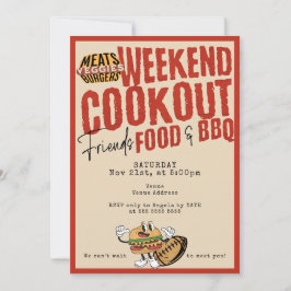 フレンドシップポットラックBBQ & Football Thanksgiving 招待状