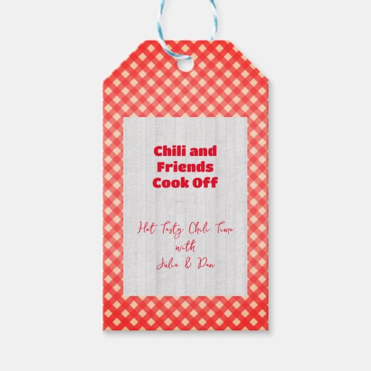 フレンドシップポルトラックチリ調理師オフサンクスギビング ギフトタグ (正面)
