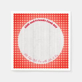 フレンドシップポルトラックチリ調理師オフサンクスギビング スタンダードカクテルナプキン