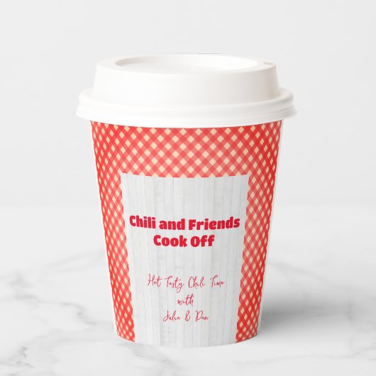フレンドシップポルトラックチリ調理師オフサンクスギビング 紙コップ (正面)