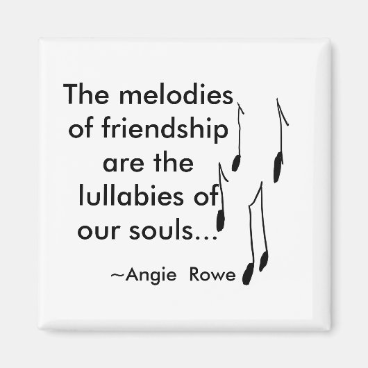 フレンドシップマグネットと引用文 マグネット (正面)