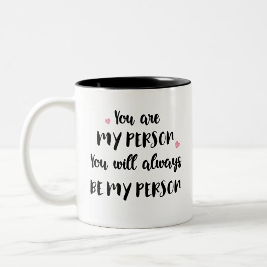 フレンドシップマグ – あなたは私の人 ツートーンマグカップ (左)