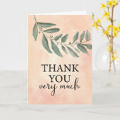 フレンドシップラージリーブランチをありがとう カード (黄色い花)