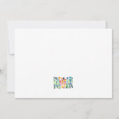 フレンドシップレインボーウォーターカラーシャード サンキューカード (裏面)