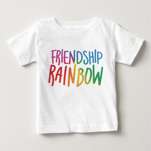 フレンドシップレインボー ベビーTシャツ (正面)