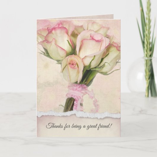 フレンドシップローズブーケ カード (正面)