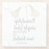 フレンドシップ引用文クラシーエレガントワイルドフラワー ガラスコースター (裏面)