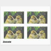 フレンドシップ引用文バイビンセント・ヴァン・ゴッホ 長方形シール (シート)