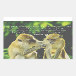 フレンドシップ引用文バイビンセント・ヴァン・ゴッホ 長方形シール