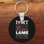 フレンドシップ最高の引用文フレンズBFF キーホルダー (正面)