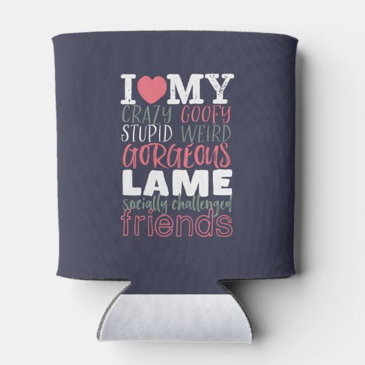 フレンドシップ最高の引用文フレンズBFF 缶クーラー (裏面)