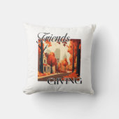 フレンドシップ秋オレンジ クッション (正面)