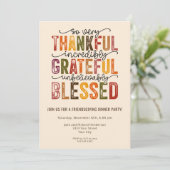 フレンドシップ秋ハーベストディナーパーティー 招待状 (スタンド正面)