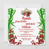 フレンドシップ秋秋カボチャバラベリーブッシュ 招待状 (正面)