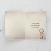 フレンドシップ誕生日ローズブーケ カード (内部)