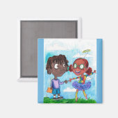 フレンドシップ2インチスクエアマグネット マグネット (正面/裏面)