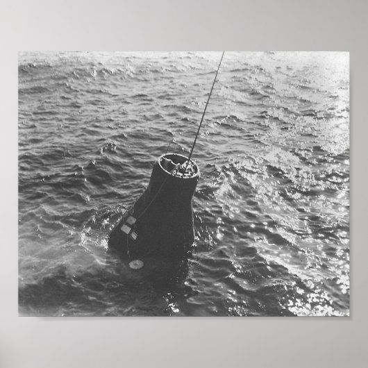 フレンドシップ7スプラッシュダウンとリカバリ ポスター (正面)