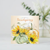 フレンドシビングディナーサンフラワーフローラ(カボチャ) 招待状 (スタンド正面)