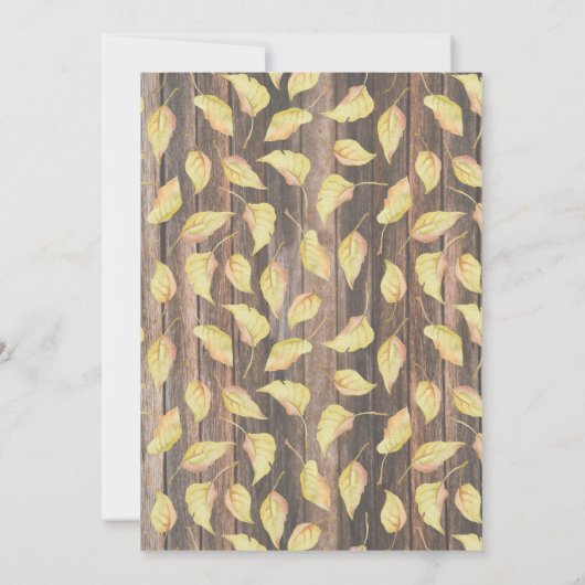 フレンドシビング感謝祭パーティの招待状 シーズンカード (裏面)