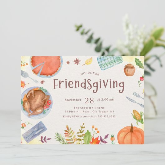 フレンドシフィングオータムお祝いディナー 招待状 (スタンド正面)