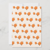 フレンドシフィングカボチャのパイ抑えられた感謝祭 招待状 (裏面)