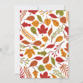 フレンドシフィングサンクスギビングディナー招待状 招待状 (裏面)